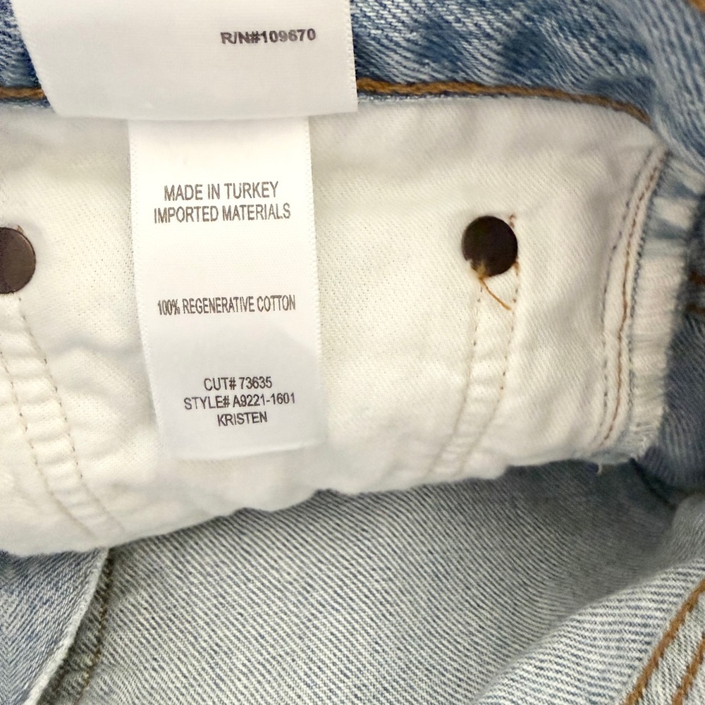 Agolde Light Wash Wide Leg Jeans - Picture 14 of 14